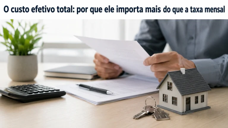 O custo efetivo total: por que ele importa mais do que a taxa mensal